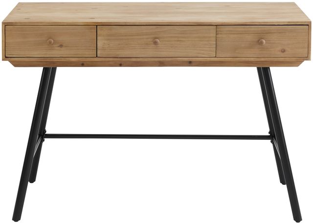 Linon Carina Black/Natural Writing Desk-0