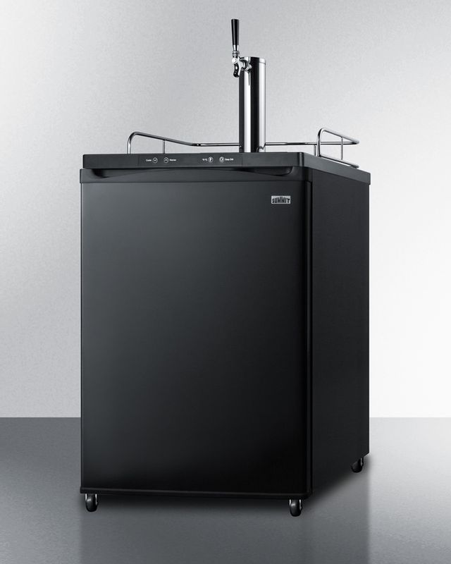 Summit® Commercial Series 5.6 Cu. Ft. Black Coffee Kegerator-3