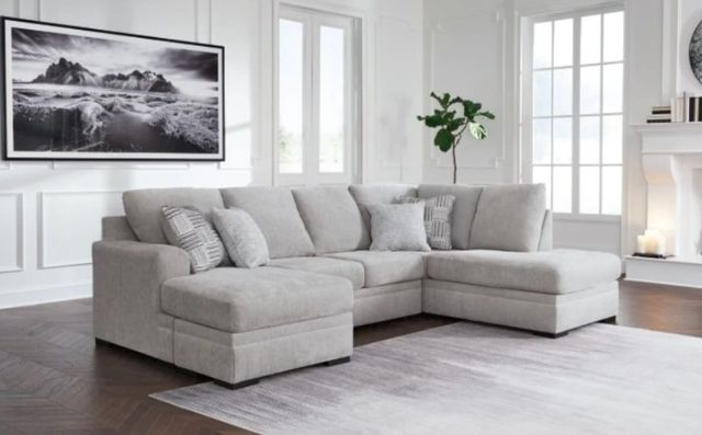 Benchcraft® Gabyleigh 2-Piece Nickel Right-Arm Facing Sectional and Chaise-3