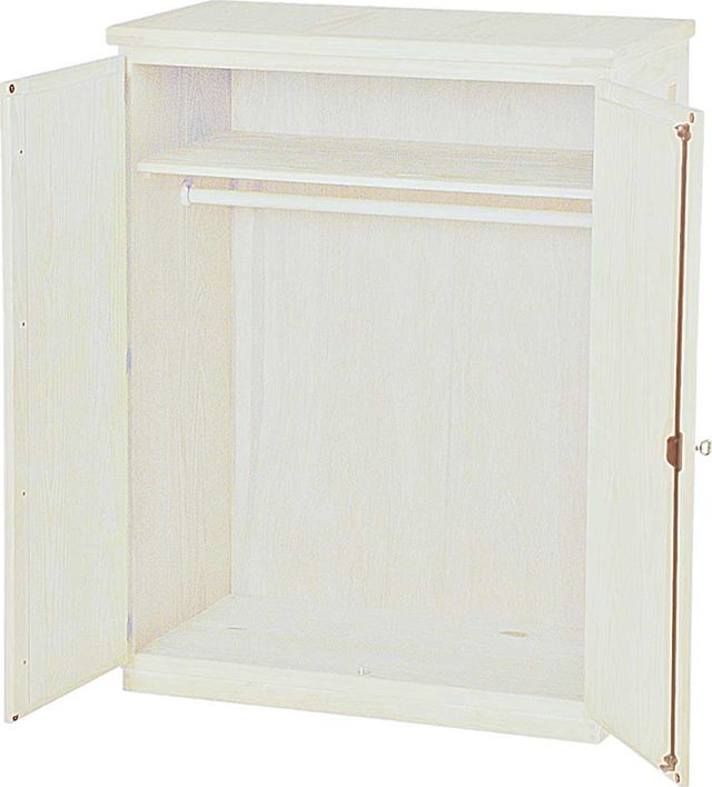 Crate Designs™ Furniture Cloud Lacquer Top Small Closet Armoire-0