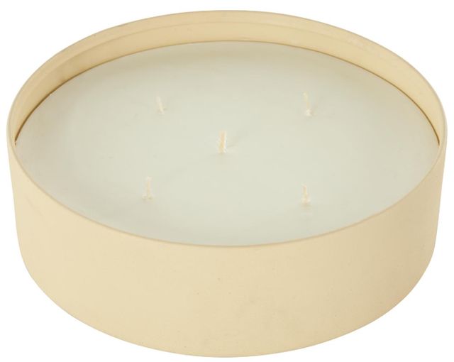 Deco Marche Beige Juicy Black Cherries Scented 5-Wick Candle with White Wax-0