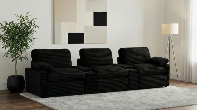 Coaster® Collins 5-Piece Black Power Reclining Home Theater-2