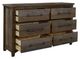 International Furniture Direct Town Brown/Gray Dresser-2