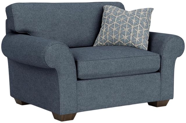 Flexsteel® Vail Blue Dusk Chair and a Half-0