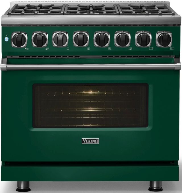 Viking® 7 Series 36" Ivy Pro Style Dual Fuel Range-2