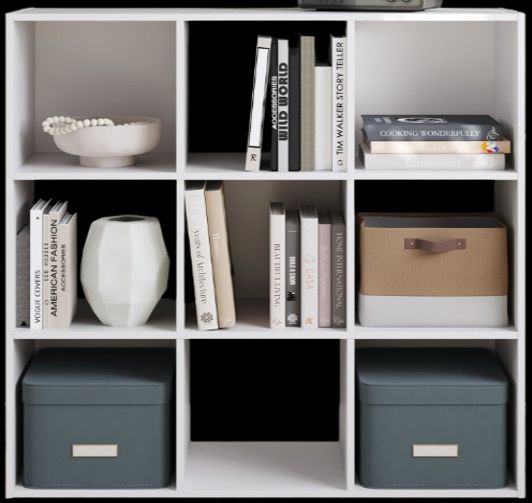 Signature Design by Ashley® Onita White Nine Cube Organizer-0