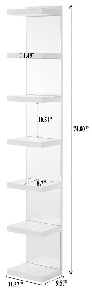 Crown Mark Luxo White Rack-2