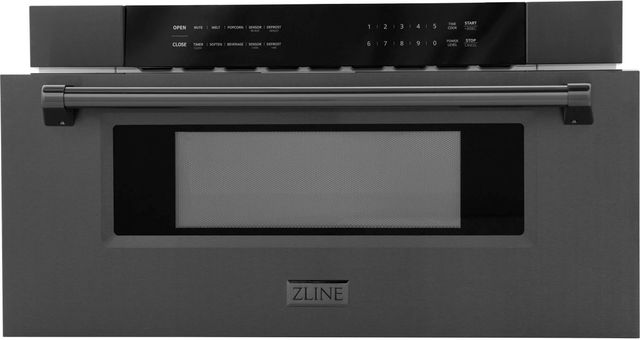 ZLINE 1.2 cu. ft. Black Stainless Steel Built-in Microwave Drawer -1