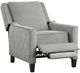 Homelegance® Banks Gray Manual Push Back Recliner-3