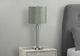 Monarch Specialties Inc. Set Of 2 24"H Silver Metal Table Lamps-5