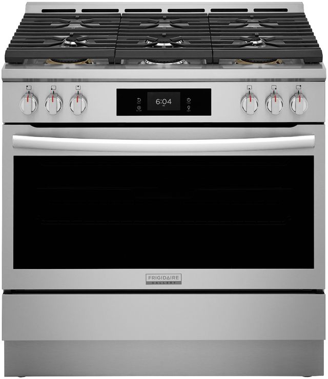 Frigidaire Gallery® 36" Smudge-Proof® Stainless Steel Pro Style Dual Fuel Range-0