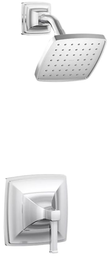 KOHLER® Riff® Rite-Temp® Polished Chrome 2.5 GPM Shower Trim Kit-0
