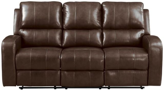 New Classic® Home Furnishings Linton Brown Power Reclining Sofa-1