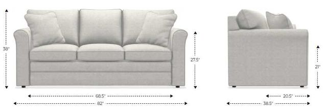 La-Z-Boy® Leah Indigo Queen Sleep Sofa-2