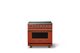 Viking® 5 Series 36" Spiced Cider Pro Style Induction Range with Brushed Brass Trim-0