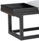 Powell® Max Black/Gray Bench with Tray-1