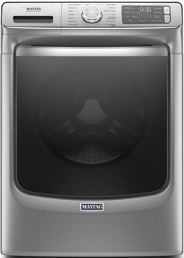 Maytag® Metallic Slate Front Load Washer & Gas Dryer Laundry Pair-1