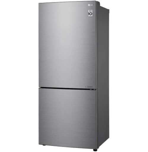 LG 14.7 Cu. Ft. Platinum Silver Counter Depth Bottom Freezer Refrigerator-2