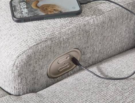 Signature Design by Ashley® Acklen Place 6-Piece Pewter Right-Arm Facing Power Reclining Sectional and Chaise-3