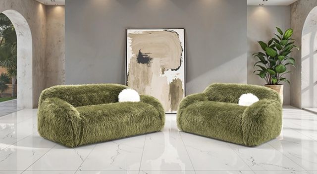 Furniture of America® Darwen Green Sofa-2