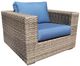 CabanaCoast® Customizable Louvre Wicker Outdoor Deep Seating Chair-3