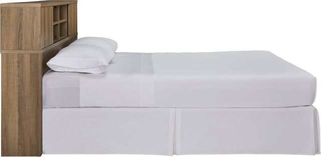 Signature Design by Ashley® Thadamere Light Brown King/California King Storage Headboard-3