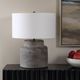 Uttermost® Benedet Aged Dark Gray Table Lamp-1