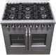 FORNO® Galiano 36" Stainless Steel Pro Style Dual Fuel Range-4