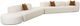 TOV Furniture Fickle 5-Piece Cream Modular Chaise Sectional-0