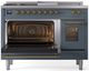 Ilve® Nostalgie II Series 48" Blue Grey Pro Style Dual Fuel Range-2
