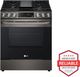 LG 30" PrintProof™ Black Stainless Steel Slide In Gas Range-1
