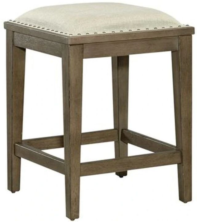 Liberty Furniture Americana Farmhouse Dusty Taupe Console Stool-0