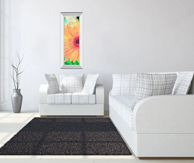 Classy Art Shine Bright Daisy by Susan Bryant Mirror Framed Wall Art-2