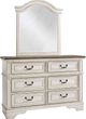 Signature Design by Ashley® Realyn Realyn Antiqued Two Tone Youth Dresser And Mirror-0