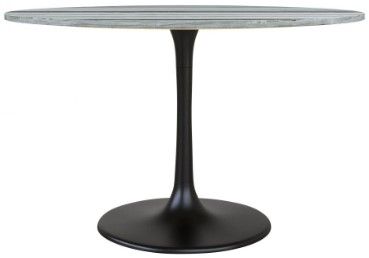 Zuo® Modern Central City Gray Dining Table with Black Steel Base-0