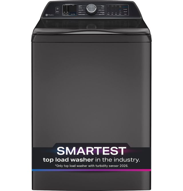 GE Profile™ 5.4 Cu. Ft. Diamond Gray Impeller Top Load Washer with Smarter Wash Technology-1