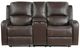 Homelegance® Austin Brown Double Manual Reclining Loveseat with Center Console-2