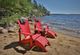 C.R. Plastics Generation Line Red Classic Adirondack Outdoor Chair-2