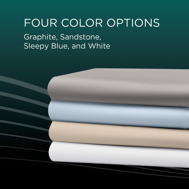 Tempur-Pedic® TEMPUR-Adapt® Luxe 2-Piece Sleepy Blue Egyptian Cotton Queen Pillow Cases-3