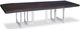 Century® Customizable Details Live Edge 72" Guan Slab Cocktail Table with Polished Nickel Base-0