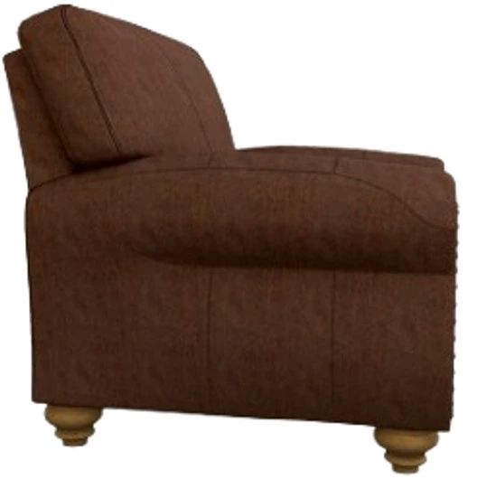 Best® Home Furnishings Customizable Leather Club Chair with Honey Birch Legs -2