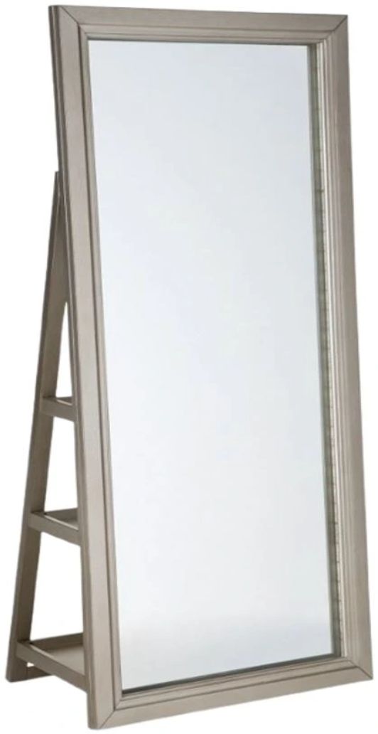 Signature Design by Ashley® Evesen Champagne Floor Standing Mirror with Storage-0