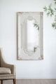A & B Home Southern Living Distressed White Alcott  Mirror -5