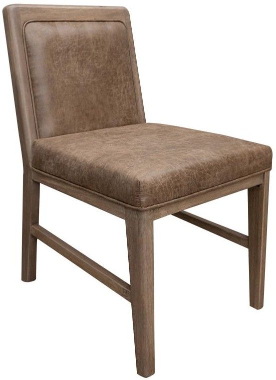 International Furniture Direct Mezquite Brown Side Chair-0