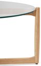 Moe's Home Collection Hetta Glass Top Coffee Table with Natural Oak Base-3