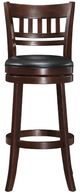 Homelegance® Edmond Black/Dark Cherry Swivel Pub Height Chair-2