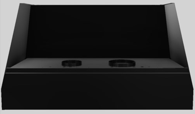 Vent-A-Hood® Designer Series 54" Black Wall Mounted Range Hood-2