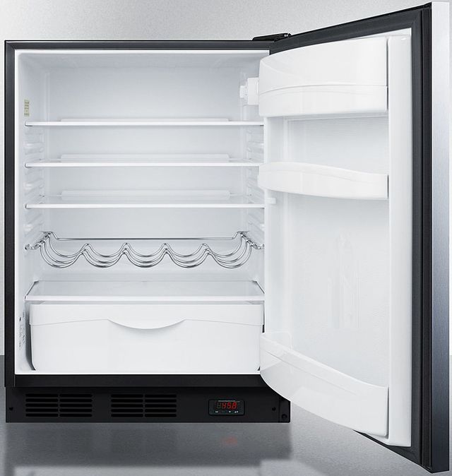 Summit® 5.5 Cu. Ft. Stainless Steel Compact Refrigerator-2