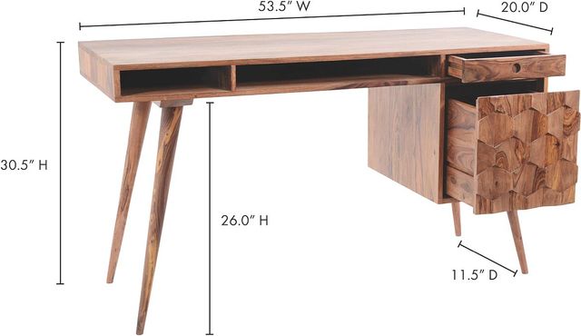 Moe's Home Collection O2 Natural Desk-3