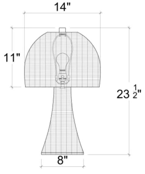 Bramble Customizable Padma Table Lamp-1